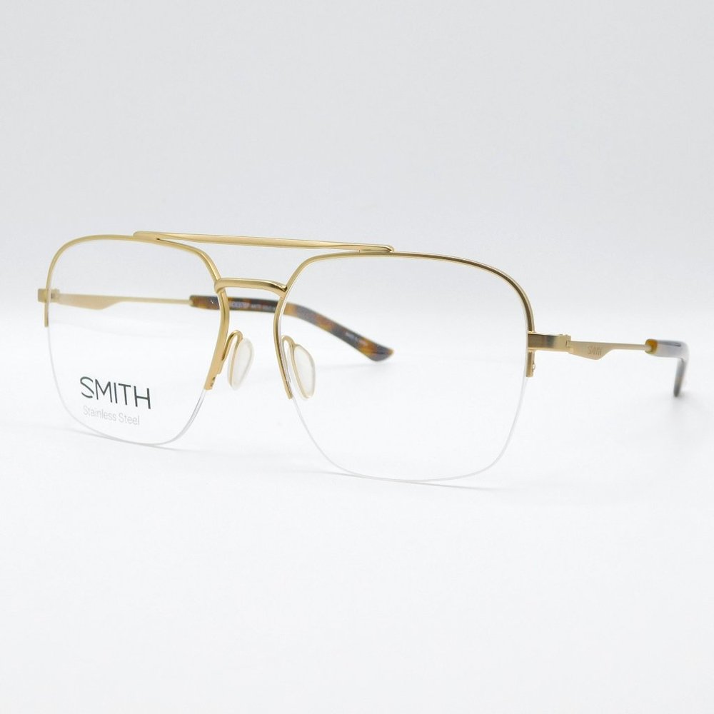 BRAND NEW SMITH OPTICS SIDESTEP AOZ MATTE GOLD UNISEX EYEGLASSES FRAME 5… - Picture 4 of 9